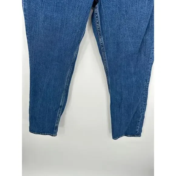 Abercrombie The 90s Slim Straight Ultra High Rise Denim Jeans Women 28/6 Curve - Picture 3 of 7